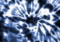 Tie dye spiral shibori indigo blue navy white watercolour abstract background