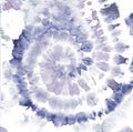 Tie and Dye Texture. Floral Bohemian Design. Blue Tonal Pattern. Abstract Textile Print. Pastel Tie Dye Batik. Watercolor Bohemian Royalty Free Stock Photo