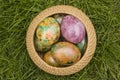 Tie-dyed Easter Eggs