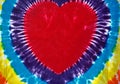 Tie Dyed Heart Royalty Free Stock Photo