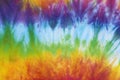 Tie dyed pattern on cotton fabric for background. Royalty Free Stock Photo