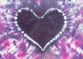 Tie dyed purple heart Royalty Free Stock Photo