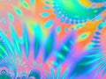 Tie Dyed Tropical Patterns Royalty Free Stock Photo