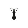 The tie icon. Necktie and neckcloth symbol. Flat Vector illustration EPS10