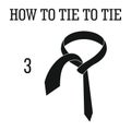Tie instruction icon, simple style