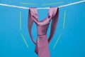 Necktie and tie on a rope