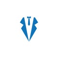 Tie logo template vector Royalty Free Stock Photo