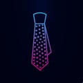 Tie nolan icon. Simple thin line, outline vector of web icons for ui and ux, website or mobile application