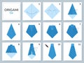 Origami tutorial for kids. Origami cute tie.