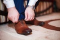 Tie shoes Royalty Free Stock Photo