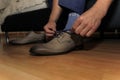 Tie shoes Royalty Free Stock Photo
