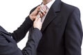 Tie from string Royalty Free Stock Photo