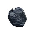 Tied black rubbish bag isolated on white background Royalty Free Stock Photo