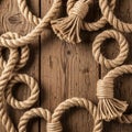 Tied with clean, precise frays at the ends, indicating strength Royalty Free Stock Photo