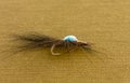 Tied flies, bait for outdoor activities, fly fishing. Do-it-yourself accessory for catching insects with your own hands. Colorful