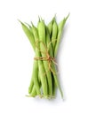 Tied fresh green beans