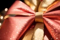 Tied with Love Capturing the Intricate Details of Christmas Bows and Ribbons.AI Generated