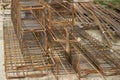 Tied rebar beam cages