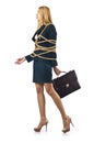 Tied woman Royalty Free Stock Photo