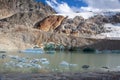 The Tiefenbach glacier located near SÃÂ¶lden in the Ãâtztal Alps of Tyrol, Austria Royalty Free Stock Photo