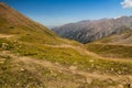 Tien Shen Mountains from Shymbulak Upper Piste in Almaty, Kazakh