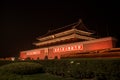 Tienanmen Gate by night, Beijing, China