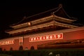 Tienanmen Gate by night, Beijing, China