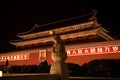 Tienanmen Gate by night, Beijing, China