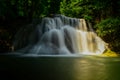 Tier 3 of Huai Mae Khamin waterfall is called Wang Hna Pha Royalty Free Stock Photo
