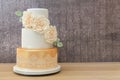 3 tier wedding cake