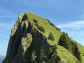 Tierberg mountain above the Oberseetal valley and in the Glarus alps mountain masiff, Nafels Naefels