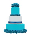 Tiered Cakes Isolated