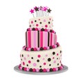 Tiered Cakes Isolated