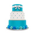 Tiered Cakes Isolated