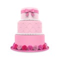 Tiered Cakes Isolated