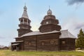 Church of St. Nicholas in the Vitoslavlitsy Museum of Wooden Architecture in Novgorod city, Russia