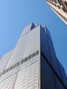 Tiered structure of the magnificent Willis Tower reaching for the sky Royalty Free Stock Photo