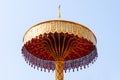 Tiered umbrella Gold ,art thai ,Wat Phra that hariphunchai Lamphun Thailand Royalty Free Stock Photo