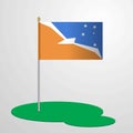 Tierra del Fuego province Argentina Flag Pole Royalty Free Stock Photo