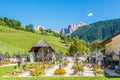 View at the Cemetery in Tiers village - Italy Royalty Free Stock Photo