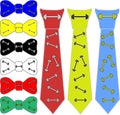 Ties and bow tie for bodybuilders