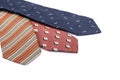 Ties on white Royalty Free Stock Photo