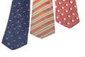 Ties on white Royalty Free Stock Photo