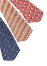 Ties on white Royalty Free Stock Photo