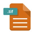 Tif file flat icon