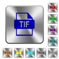 TIF file format rounded square steel buttons