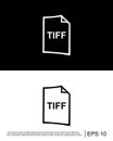 tiff file format icon template Royalty Free Stock Photo