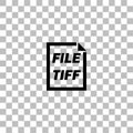 TIFF File icon flat