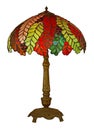 Tiffany lamp isolated Royalty Free Stock Photo