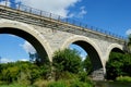 Tiffany Stone Arch Train Bridge Royalty Free Stock Photo